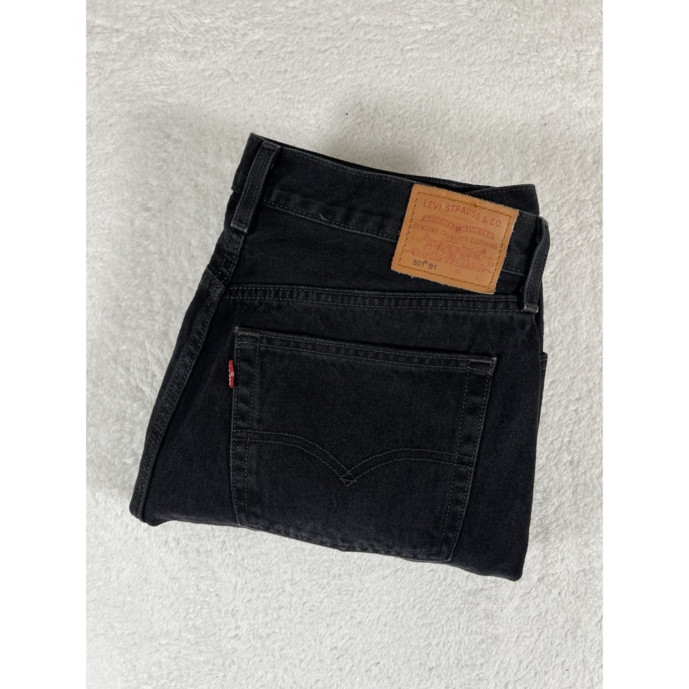 Levi's‎ Premium 501 '81 Series Black Distressed Jeans Men's Sz 31x31 (33x30.5)